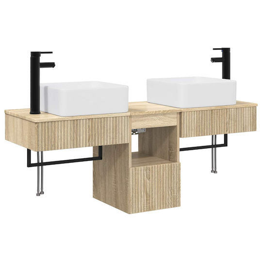 vidaXL Πάγκος χωρίς Νιπτήρα Μ53xΒ35xΥ39cm Sonoma Δρυς