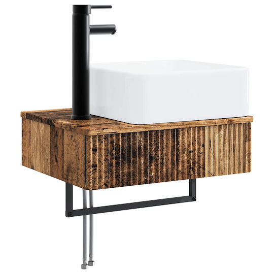 vidaXL Vanity Unit Without Sink W53xD35xH39cm Aged Wood