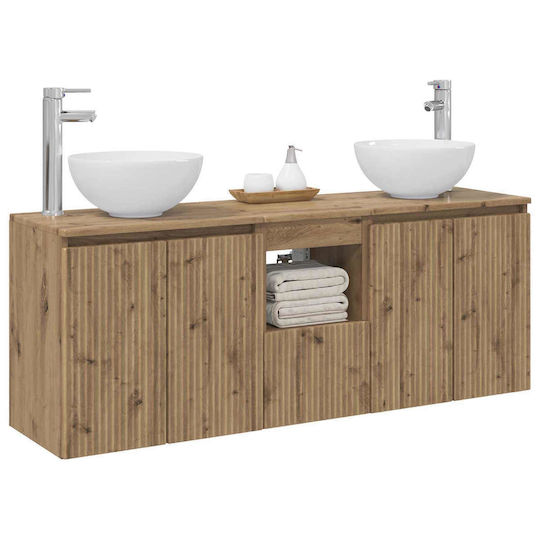 vidaXL Bathroom Vanity Unit without Sink 49.5xD35xH63cm Oak
