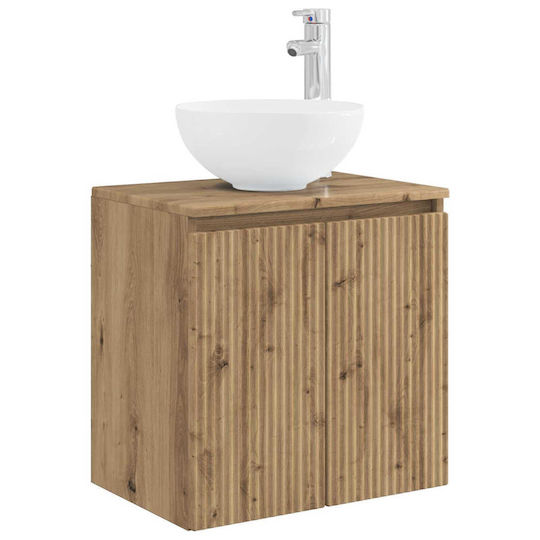 vidaXL Bathroom Vanity Unit without Sink 49.5xD35xH63cm Oak