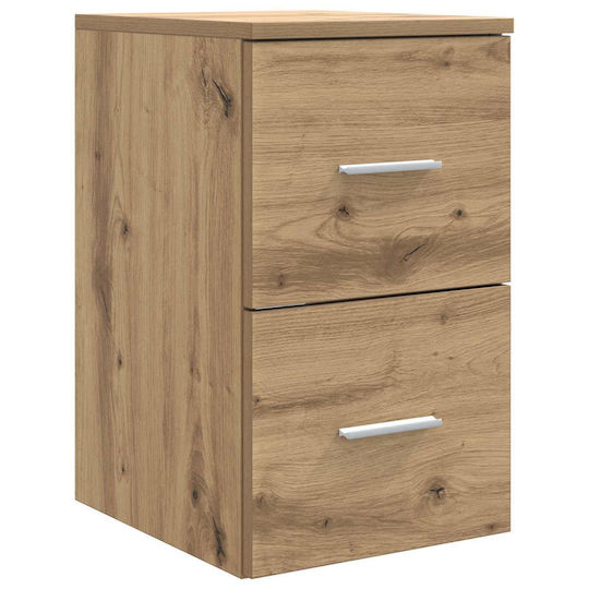 vidaXL Badezimmer Waschtisch-Einheit Ohne Waschbecken M49.5xT35xH63cm Eiche