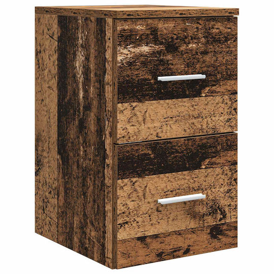 vidaXL Bathroom Vanity Unit Without Sink W49.5xD35xH63cm Weathered Wood