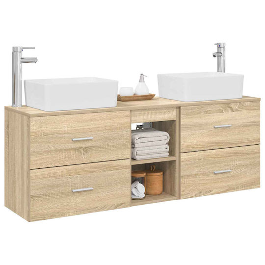 vidaXL Bathroom Vanity Unit Without Sink W53xD34.5xH63cm Sonoma Oak