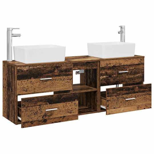 vidaXL Bathroom Vanity Unit Without Sink M53xD34.5xH63cm Old Wood