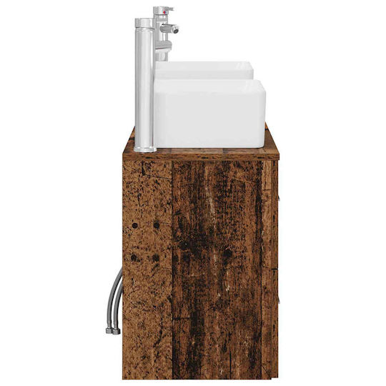 vidaXL Bathroom Vanity Unit Without Sink M53xD34.5xH63cm Old Wood