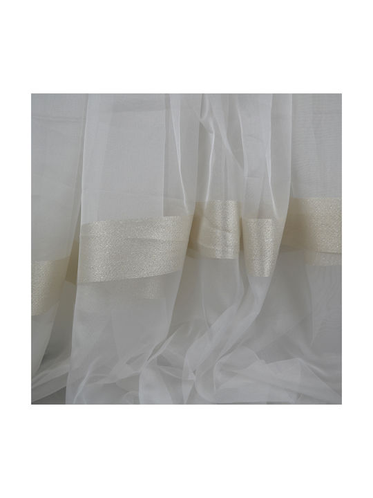 Saray Home Perdea Cu Coafură Albă 140x280 cm