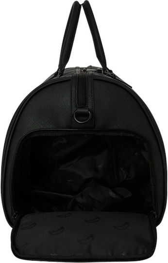 Sprayground Gold Fang Sack Voyage Black from Artificial Leather M50xW25xH27cm