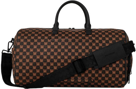 Sprayground Sharks In Paris Grin And Grind Sack Voyage Brown Artificial Leather M50xW25xH27cm