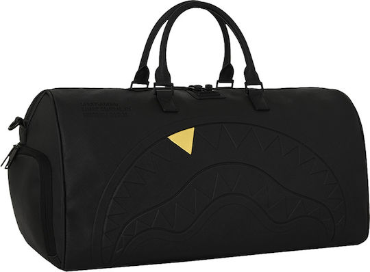 Sprayground Gold Fang Sack Voyage Black from Artificial Leather M50xW25xH27cm