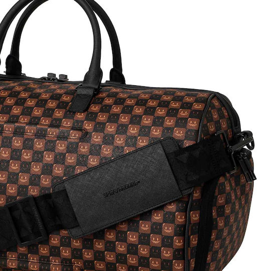 Sprayground Sharks In Paris Grin And Grind Sack Voyage Brown Artificial Leather M50xW25xH27cm