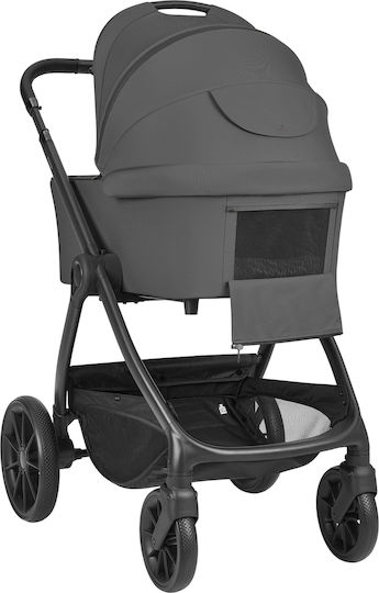 Kikka Boo Modena Reversible 2 in 1 Baby Stroller Suitable for Newborn Grey