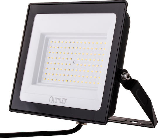 LED Flutlichter Zuna2 100w 9000lm 4000k Ip65 Schwarze phosphorierte