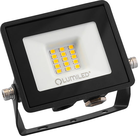 LED Flutlichter Zuna2 10W 900lm 4000K Ip65 Schwarzes phosphorisiertes