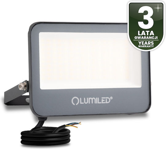 LED Flood Light Trinox 50W 5500lm CCT IP66 Grey Lumiled