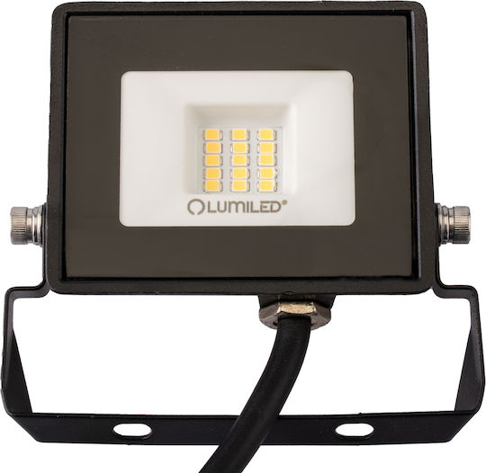 LED Flutlichter Zuna2 10w 900lm 6500k Ip65 Schwarzer phosphorischer