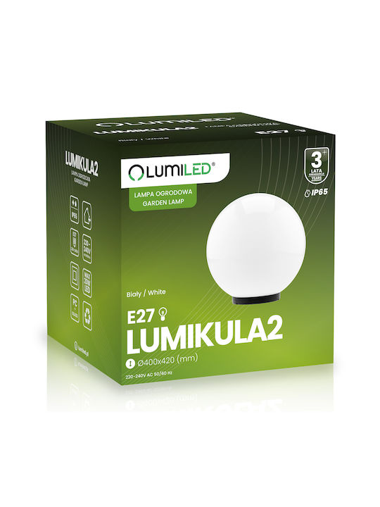Φωτιστικό Κήπου Εξωτερικού Χώρου Lumikula Led Σφαίρα 40cm E27 Ip65 Lumikula2 Lumiled
