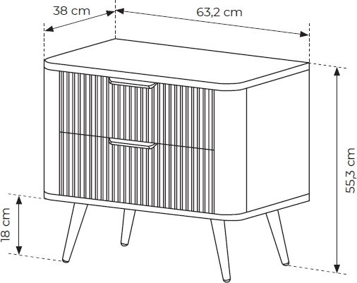 LH Home Furniture Σετ Schlafzimmermöbel-Länge 160x200cm Μπεζ 4 Stück