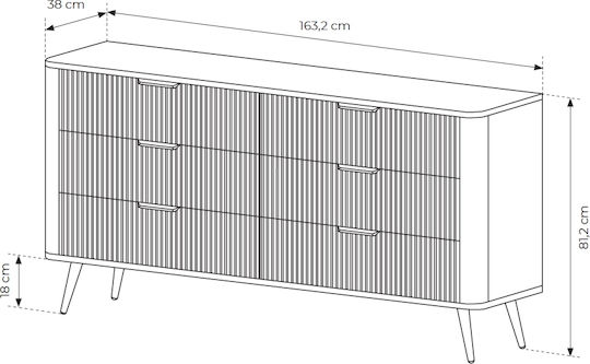 LH Home Furniture Σετ Schlafzimmermöbel-Länge 160x200cm Μπεζ 4 Stück