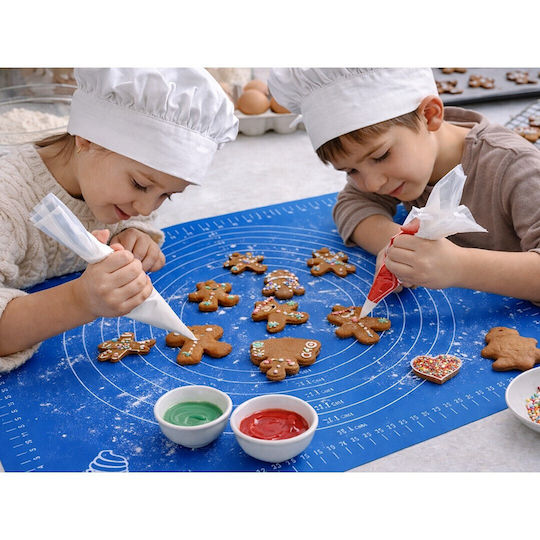Silicone Pastry Mat 50 x 40 cm Non-Stick With Measuring Guides