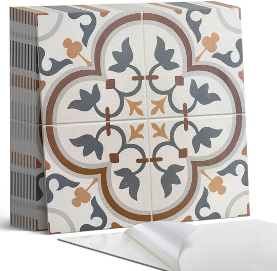 Wall Vinyl Decoration Office Checkered Flowers 20x20x20 cm