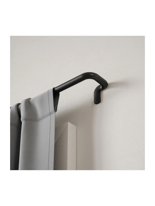 Umbra Metallisches Vorhangstange Einzeln 76cm Schwarze