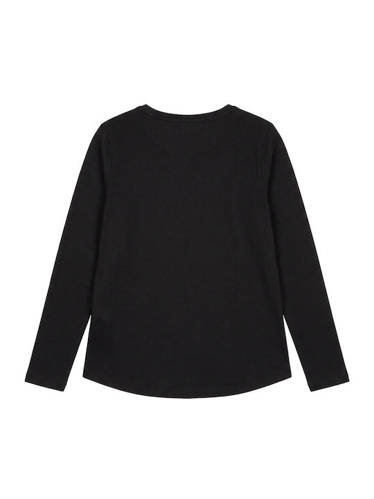 Kids Long-sleeved Black Top
