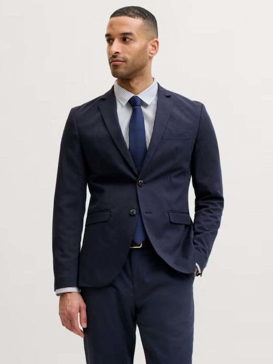 Мъжко сако с тясна кройка Dark Navy