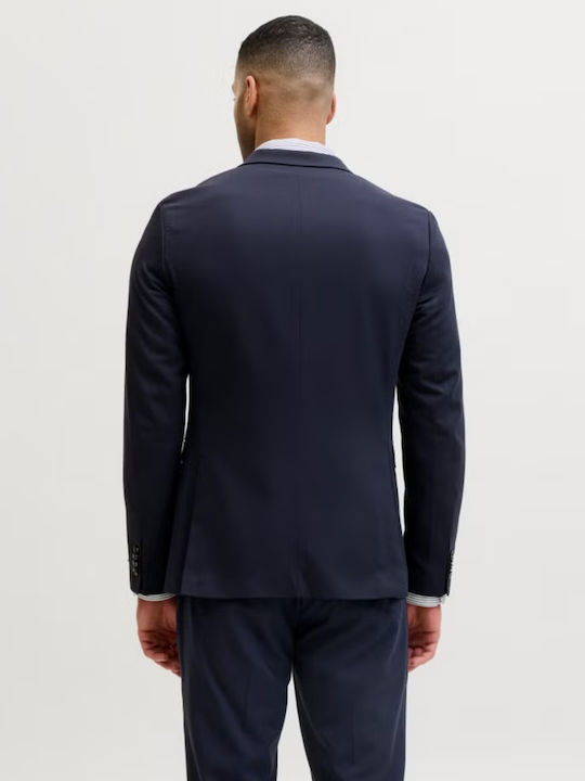 Мъжко сако с тясна кройка Dark Navy