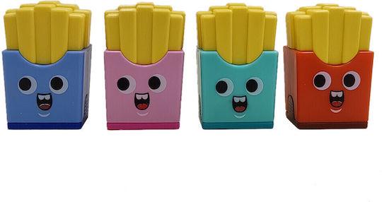 Mathv Anspitzer & Radiergummi 2 1 Sharpener & Eraser French Fries 4 Farben Grün