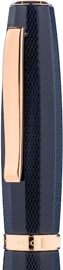 Scribo Stilou Medium 6.5mm Albastru Cu Cerneală Roz