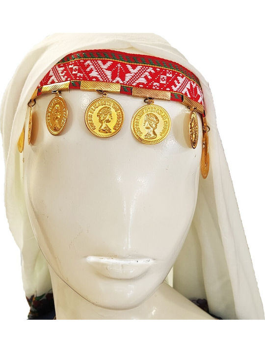Παραδοσιακή Φορεσιά Νησιά Αιγαίου με 3 Σειρές Κολιέ