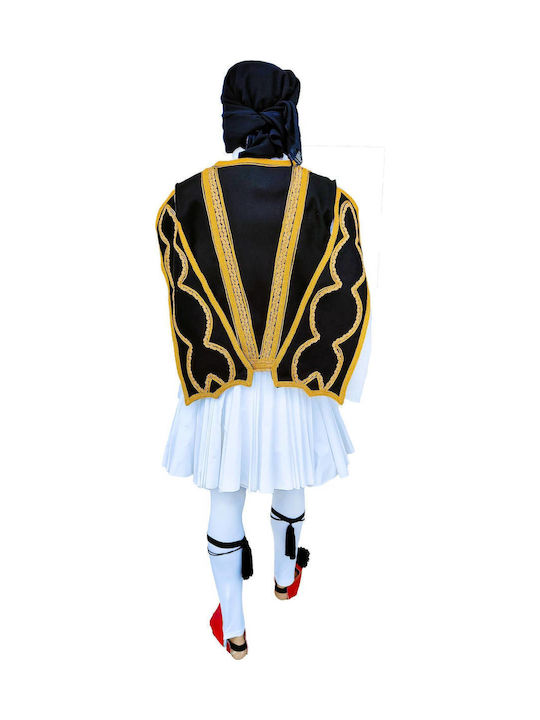 Traditional Evzonas Costume with Scarf with Shirt with Shoe Covers