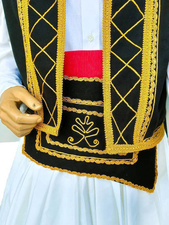 Traditional Evzonas Costume with Scarf with Shirt with Shoe Covers