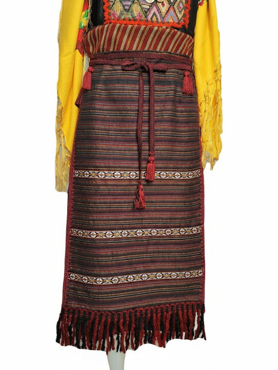 Thrace Traditional Costume for Women with Scarf with 2 Rows Necklace