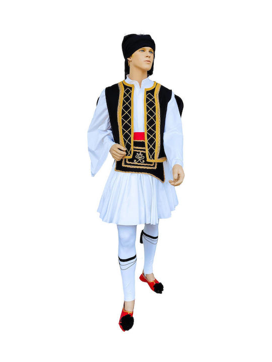 Traditional Evzonas Costume with Scarf with Shirt