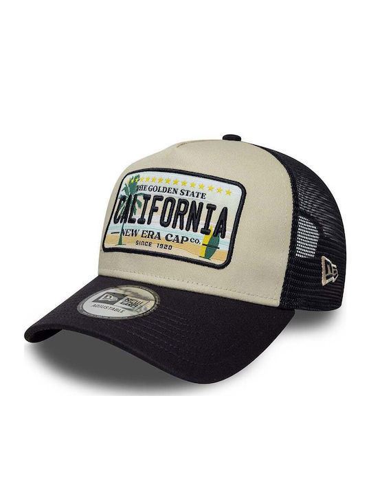 New Era Cali Licence Plate 9forty A-frame Trucker Adjustable Cap Navy