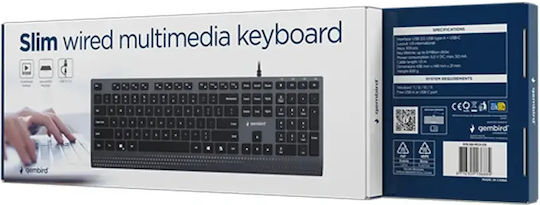 Gembird KB-MCH-06 Nur Tastatur Englisch (US)