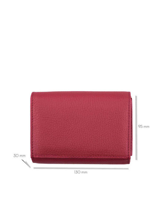 Set cadou Portofel damă + Portofel bărbați Negru-roșu Piele Naturală Little-manu