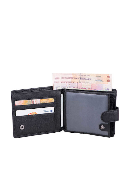 Set cadou Portofel damă + Portofel bărbați Negru-verde Piele naturală Little-vita Options