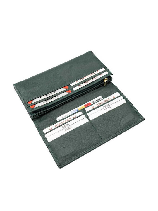 Set cadou Portofel damă + Portofel bărbați Negru-verde Piele naturală Reset-manu