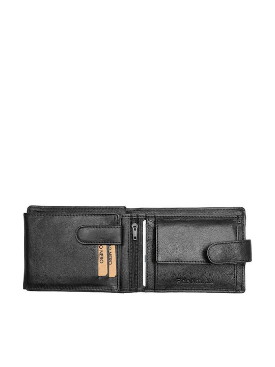 Set cadou Portofel femei + Portofel bărbați Negru-verde Piele naturală Little-viki