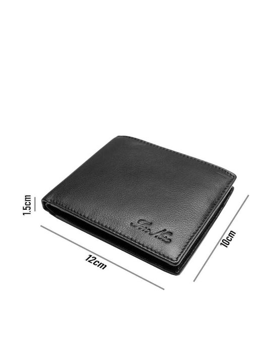 Set cadou Portofel damă + Portofel bărbați Negru-verde Piele naturală Reset-manu