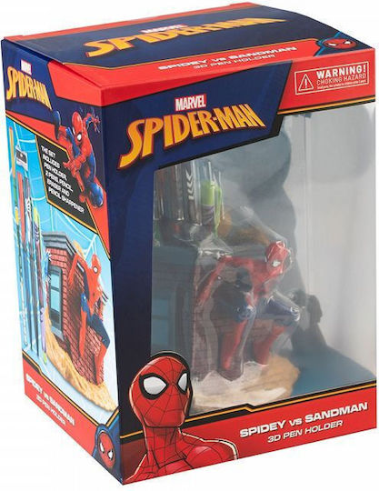 Kunststoff Federmäppchen Marvel Spiderman in Blau Farbe 10.6x12.4x12.9cm 1Stück