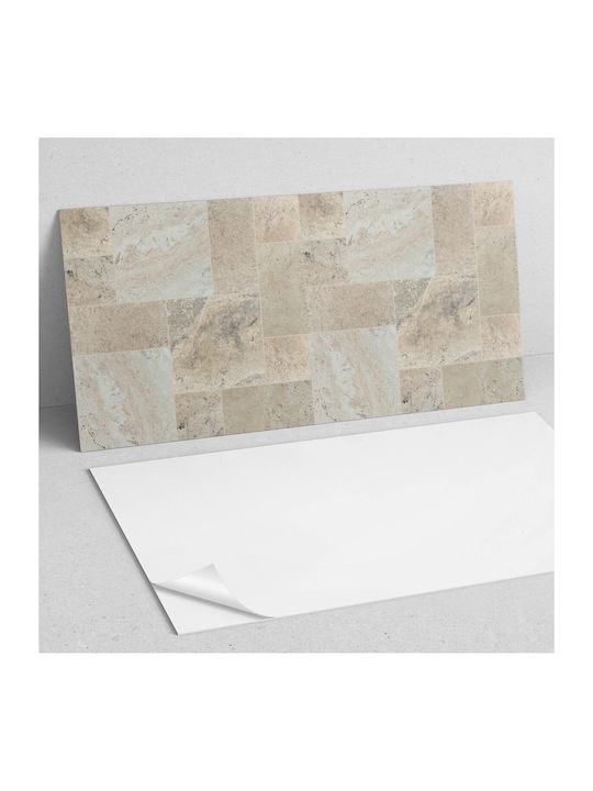 Printed Vinyl Tiles Ready To Install Mosaic Pattern Stone 6x60x30 Pcs