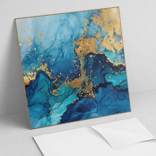 Vinyl Kacheln Dekoration Küche Oder Badezimmer Abstraktes Wasser Muster 4x50x50 cm