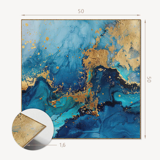 Vinyl Tiles Kitchen Or Bathroom Decoration Abstract Water Pattern 4x50x50 Pieces