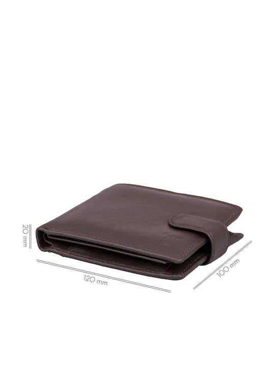 Herrenbrieftasche aus Braun Naturleder Graffette