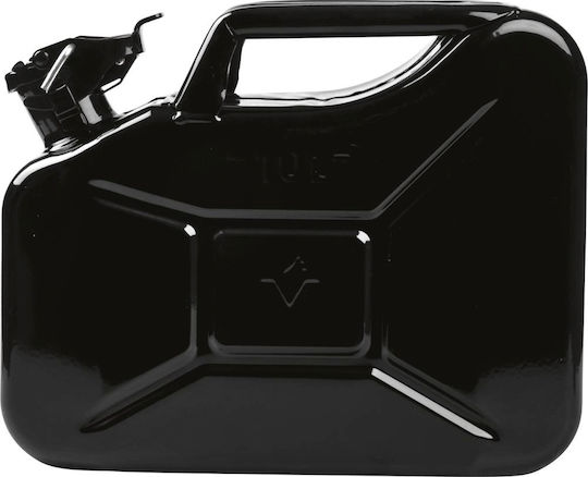 Резервоар за гориво от стоманена ламарина Капацитет 10l Черен Цвят Valpro