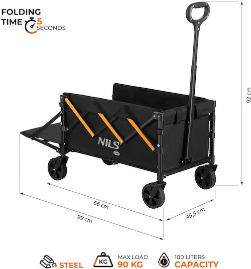 Dump and Foldable Garden Cart 100lt