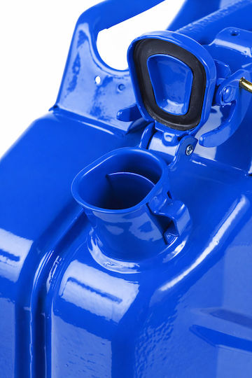 Fuel Canister Made Steel Sheet Capacity 10l Blue Valpro
